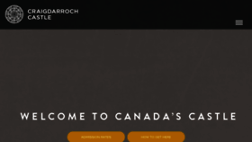 What Thecastle.ca website looked like in 2017 (7 years ago)