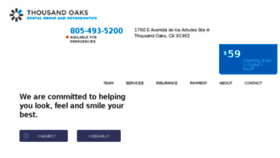 What Thousandoaksdental.com website looked like in 2017 (7 years ago)