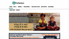 What Thesikhlife.com website looked like in 2017 (7 years ago)