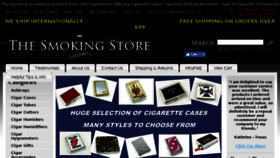 What Thesmokingstore.com website looked like in 2017 (7 years ago)