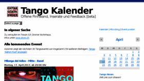 What Tangokalender.ch website looked like in 2017 (7 years ago)