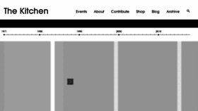 What Thekitchen.org website looked like in 2017 (7 years ago)
