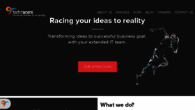 What Techracers.com website looked like in 2017 (7 years ago)