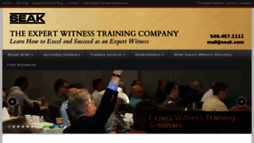 What Testifyingtraining.com website looked like in 2017 (7 years ago)