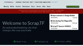 What Tf2scrap.com website looked like in 2017 (7 years ago)