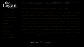 What Theloganhotel.com website looked like in 2017 (7 years ago)