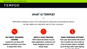 What Tempoe.com website looked like in 2017 (6 years ago)