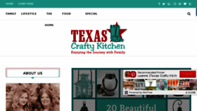 What Texascraftykitchen.com website looked like in 2017 (7 years ago)