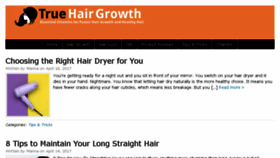 What Truehairgrowth.com website looked like in 2017 (7 years ago)