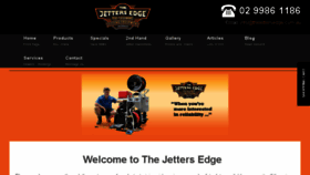 What Thejettersedge.com.au website looked like in 2017 (7 years ago)
