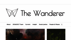 What Thewandereronline.com website looked like in 2017 (7 years ago)