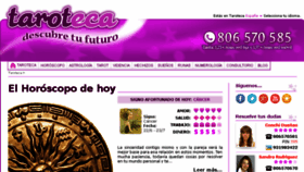 What Taroteca.es website looked like in 2017 (7 years ago)