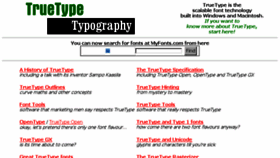 What Truetype-typography.com website looked like in 2017 (6 years ago)