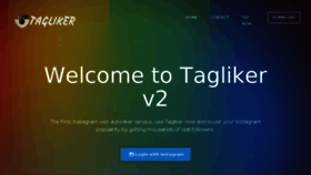 What Tagliker.com website looked like in 2017 (7 years ago)