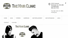 What Thehairclinic.com website looked like in 2017 (7 years ago)