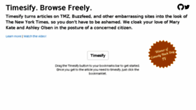 What Timesify.com website looked like in 2017 (7 years ago)