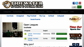 What Tidewatersocial.com website looked like in 2017 (7 years ago)