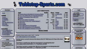 What Tabletop-sports.com website looked like in 2017 (7 years ago)