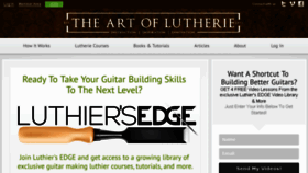 What Theartoflutherie.com website looked like in 2017 (6 years ago)