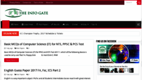 What Theinfogate.com website looked like in 2017 (7 years ago)