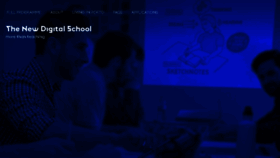 What Thenewdigitalschool.com website looked like in 2017 (7 years ago)