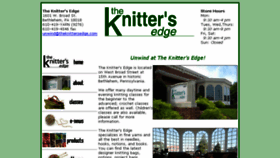 What Theknittersedge.com website looked like in 2017 (7 years ago)