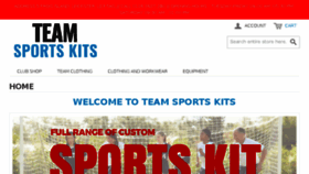 What Teamsportskits.com website looked like in 2017 (6 years ago)