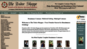 What Tudorshoppe.com website looked like in 2017 (7 years ago)