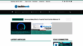 What Techinweb.com website looked like in 2017 (7 years ago)