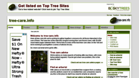 What Tree-care.info website looked like in 2017 (6 years ago)