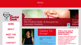 What Thedentalgeek.com website looked like in 2017 (7 years ago)