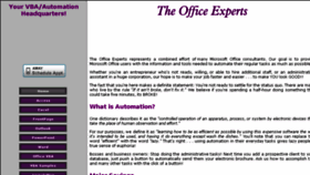 What Theofficeexperts.com website looked like in 2017 (7 years ago)