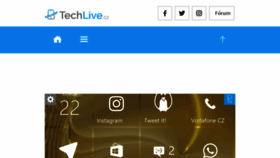 What Techlive.cz website looked like in 2017 (7 years ago)