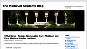 What Themedievalacademyblog.org website looked like in 2017 (7 years ago)
