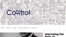 What Thecontrol.co website looked like in 2017 (7 years ago)