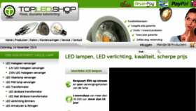 What Topledshop.nl website looked like in 2017 (7 years ago)
