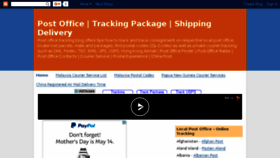 What Trackpackage.blogspot.com website looked like in 2017 (7 years ago)