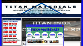 What Titaninox.vn website looked like in 2017 (7 years ago)
