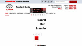 What Toyotaofclovis.com website looked like in 2017 (7 years ago)