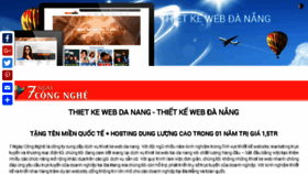 What Thietkewebdanang.com website looked like in 2017 (7 years ago)