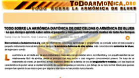 What Todoarmonica.org website looked like in 2017 (7 years ago)