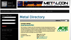 What Themetaldirectory.com website looked like in 2017 (6 years ago)