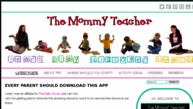 What Themommyteacher.com website looked like in 2017 (7 years ago)