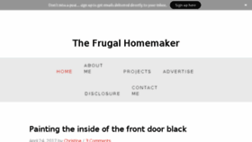 What Thefrugalhomemaker.com website looked like in 2017 (7 years ago)