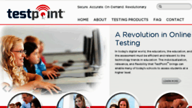 What Testpoint.net website looked like in 2017 (7 years ago)