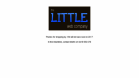 What Thelittlewebcompany.com.au website looked like in 2017 (7 years ago)