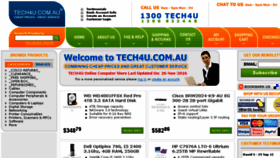 What Tech4u.com.au website looked like in 2017 (7 years ago)