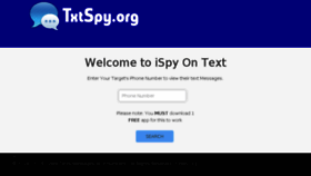 What Txtspy.org website looked like in 2017 (7 years ago)