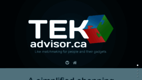 What Tekadvisor.ca website looked like in 2017 (7 years ago)