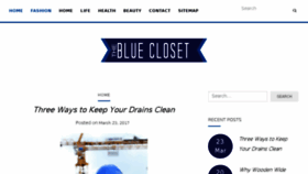 What Thebluecloset.com website looked like in 2017 (7 years ago)